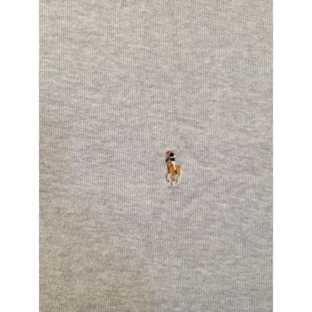 Polo Ralph Lauren Mens 2XL Gray 1/4 Zip Pullover Estate Rib Flesh Pony Preppy - Picture 4 of 10